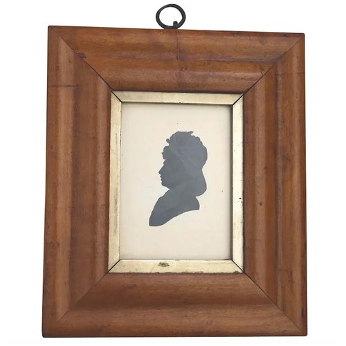 Antique painted silhouette - antique,
