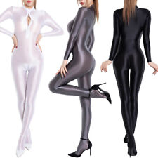Womens Shiny Glossy Satin
