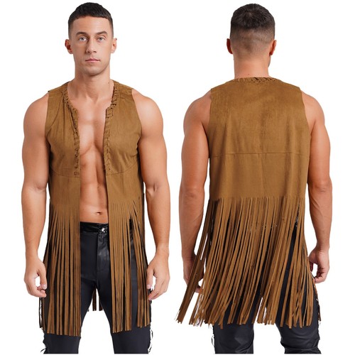 Mens waistcoat long tank fancy - waistcoat,