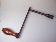 Vintage Wooden Handle TABLE WINDER Crank WIND OUT Extending TABLE KEY