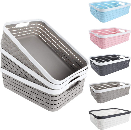 Pack plastic storage baskets - storage,