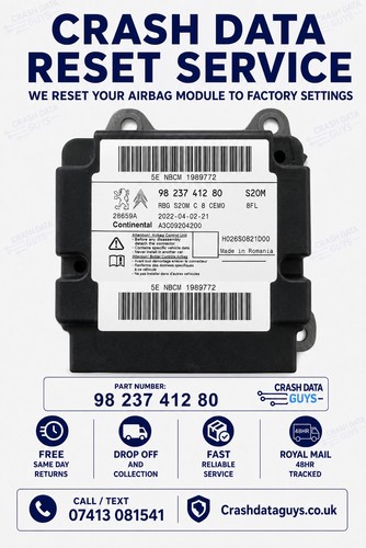 Airbag ecu crash data - data, reset