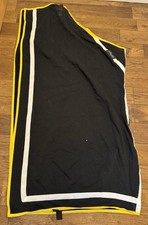 4’6” Nag Rags Pony Show Fleece Cooler Show Travel Rug Black / Yellow / White 