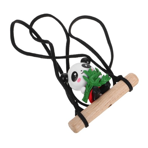 Swinging panda car mirror - panda,
