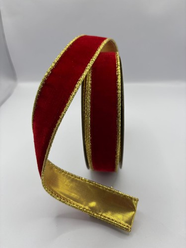 25mm wired red velvet - 25mm,