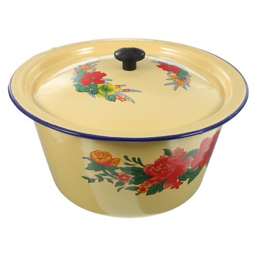 Vintage enamel washing basin - enamel,