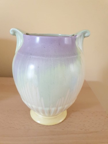 Crown devon drip glaze vase - devon, drip-glaze