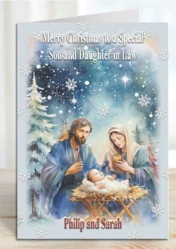 Personalised christmas card - personalised,
