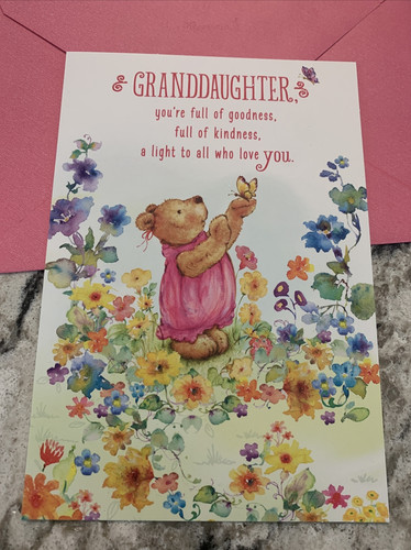 Birthday granddaugher bear - birthday,
