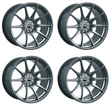 XXR 527 17" x 9.75J 4x108/114 BLACK CHROME MASSIVE WIDE RIMS ALLOYS WHEELS Z1246