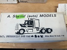 A.Smith auto model asam, hartsmith 1/48 White metal kit PETERBUILT SWB 6x4 +box