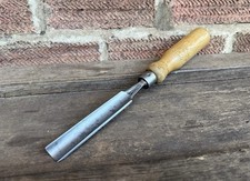 Vintage 3/4” Marples Wood Carving Gouge Chisel Woodworking Old Tool