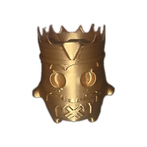 Printed golden fornite king - printed,