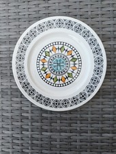 Kathie Winkle Broadhurst Ironstone Roulette Breakfast/Luncheon Plate 8.5/8" GC