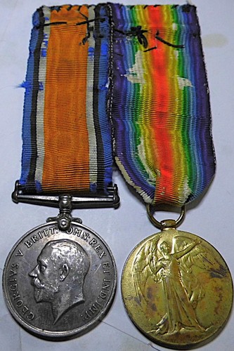 Ww1 pair medals - medals, leading