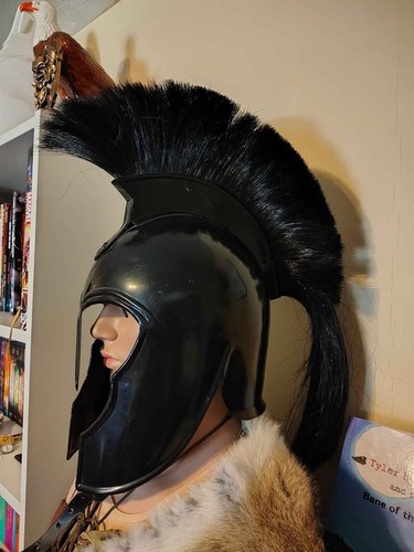 Metal spartan helmet - spartan, display