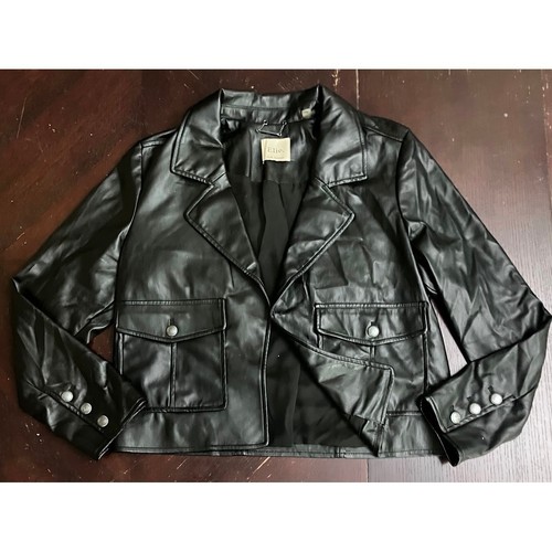Elie tahari black faux leather - tahari,