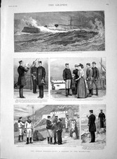 Old Antique Print 1893 Demon