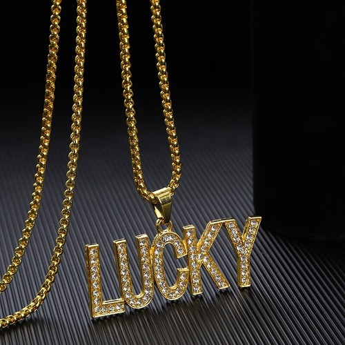 Gold lucky chain - gold, punk
