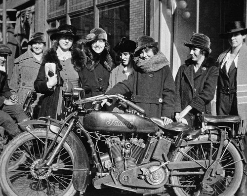 1919 girls crowd around - girls,