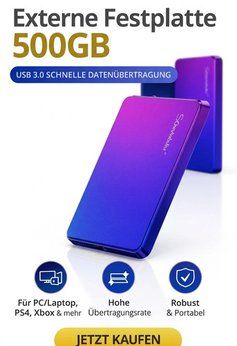 500gb external portable hdd - external,