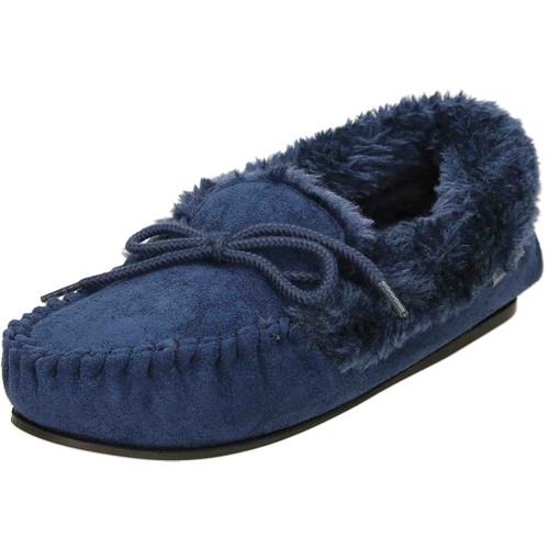 Ladies moccasin slippers - moccasin,