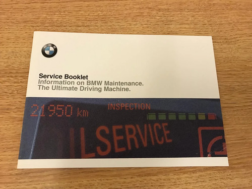 New bmw service book - new,