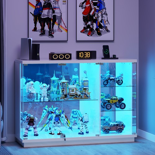Lockable glass display cabinet - display,