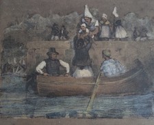 C1850 brittany hand drawn - hand,