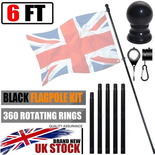 6ft adjustable flag pole - 6ft,