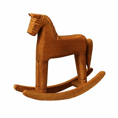 Wooden rocking horse - horse, solid