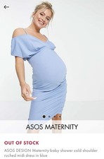 Blue Maternity Dress - Baby Shower, Wedding. Size 12. Worn Once. ASOS