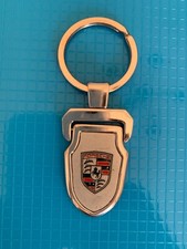 Porsche Metal  Chrome key ring key fob key holder