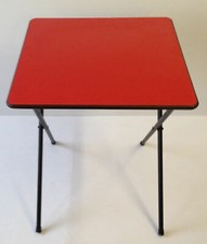 RED Exam Table Folding Desk Class Room Computer Study Laptop Home work Table