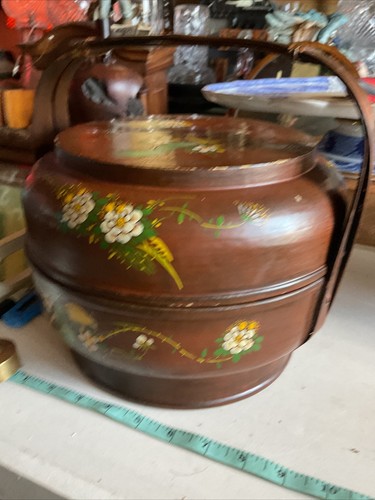 Antique wooden hand painted - antique,