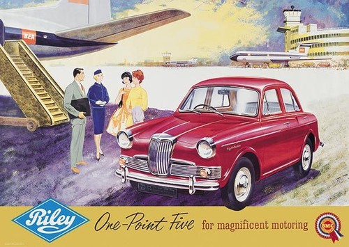 Riley plane classic car - 'plane',