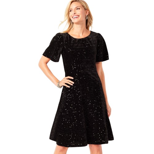 Talbots velvet sequined - talbots, &