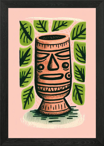 Tiki bar tropical mug - tiki,