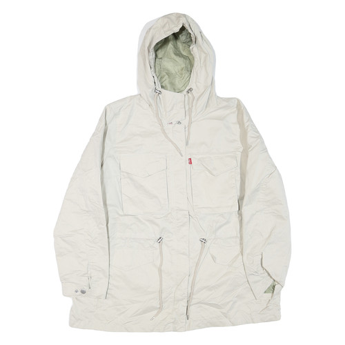 Levi womens white hooded - levi's,