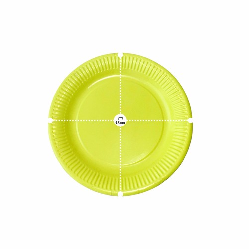 Yellow disposable round - disposable,