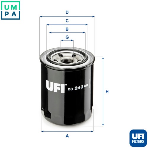 Oil filter 243 for acura - oil,