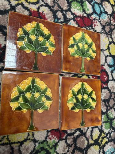 Art nouveau tiles victorian - art,