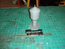 Z Gauge Train set 1:220. Model Railway, Train Buildings. Water Tower
