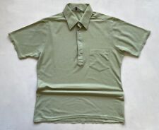 Vtg 1960s Men’s Summit Knitted Aertex Poloshirt Shirt Top