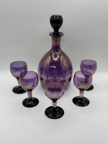 Amethyst purple glass liqueur - amethyst,
