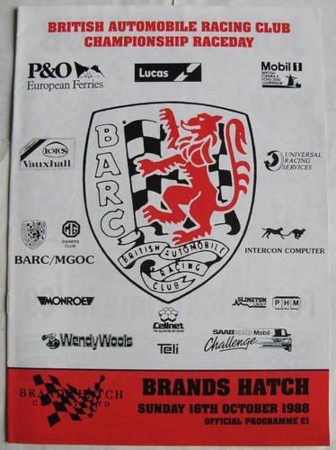 Brands hatch oct 1988 - oct,