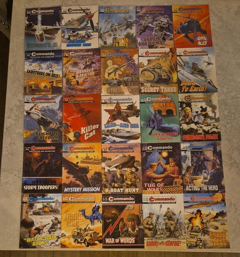 25x commando war comics issue - commando,