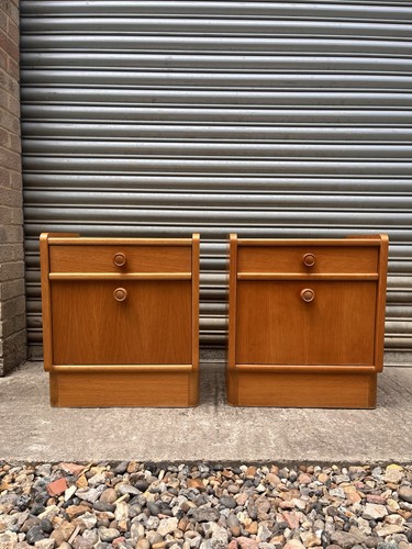 Pair vintage bedside - pair, of
