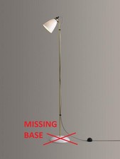 Original Btc Hector Medium Dome Floor Lamp, White/Brass **Missing Base**