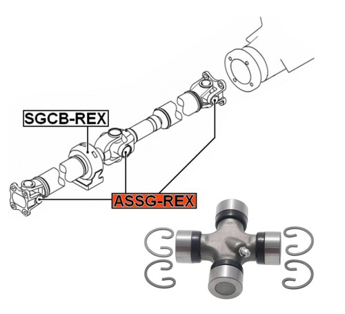 Propshaft universal joint for - universal,